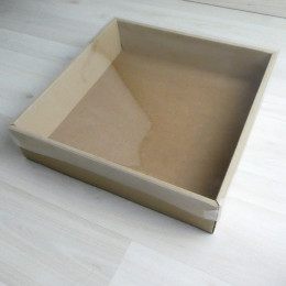 Коробка Бестла 3 (250х250х60) МГК крышка прозрачная