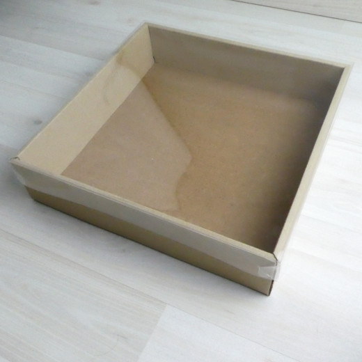 Коробка Бестла 3 (250х250х60) МГК крышка прозрачная