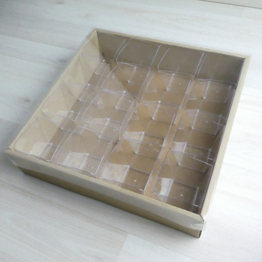 Коробка Бестла 3 (250х250х60) МГК крышка прозрачная