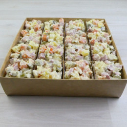 Коробка Пасифе 1 (200х200х50мм) крафт с ламинацией прозрачная крышка