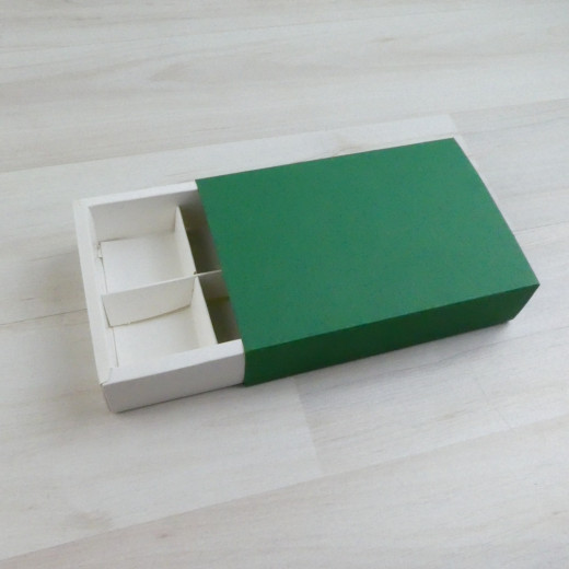 Коробка Этне 6 шубер новогодний зеленый