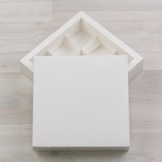 Коробка Арлекин 9 конфет, зеленый