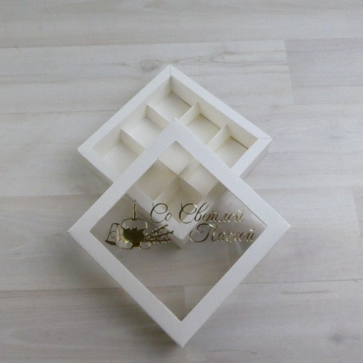 Коробка Гималия 9 конфет, тиснение 