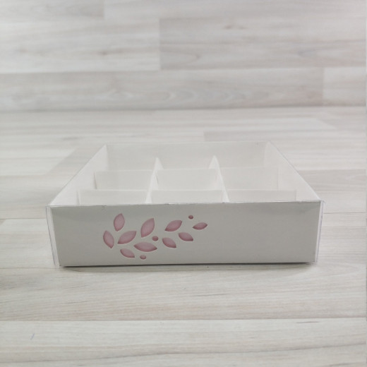 Коробка Имир 9 (120х120х30мм) декор цветной