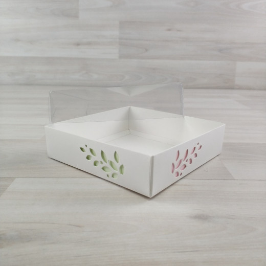 Коробка Имир 9 (120х120х30мм) без разделителей декор цветной