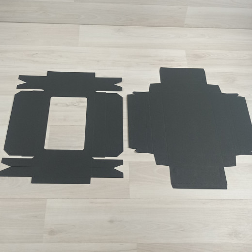 Коробка 2 фигурки (195х125х35мм) черный