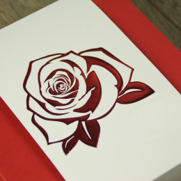 Шубер (чехол) 16 белый с рельефным тиснением 