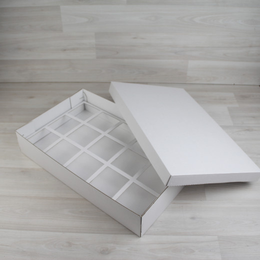 Коробка Бестла 7 двухсторонний белый МГК с разделителем (255х420х80мм)