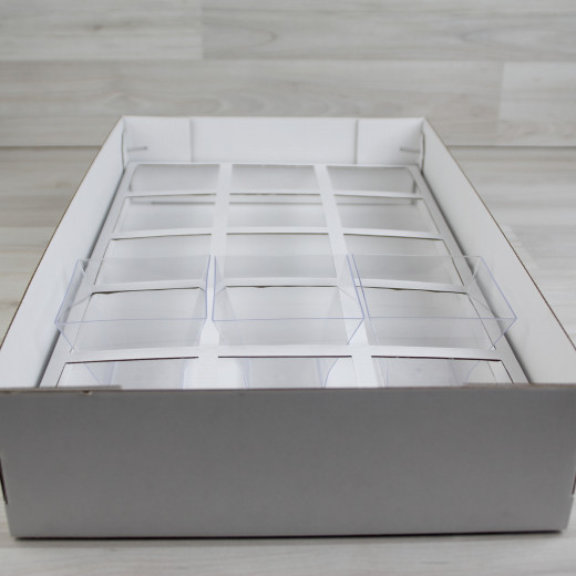 Коробка Бестла 7 двухсторонний белый МГК с разделителем (255х420х80мм)