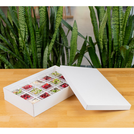 Коробка Бестла 7 двухсторонний белый МГК с разделителем (255х420х80мм)