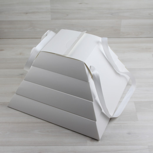 Коробка Пирамида белая