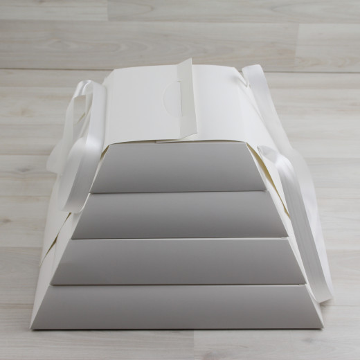 Коробка Пирамида белая