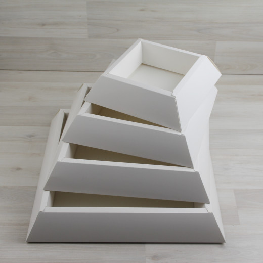 Коробка Пирамида белая