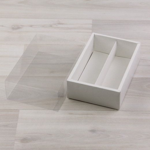 Коробка Эрида 2 (140х90х45мм) белый с прозрачным шубером