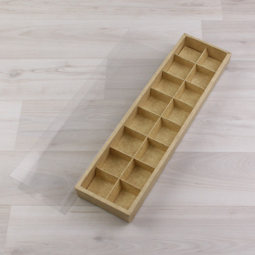 Коробка Несо 16 (2х8) с прозрачным шубером