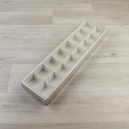 Коробка Этне 16 (2х8) с прозрачным шубером