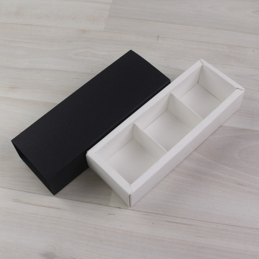 Коробка Этне 3 шубер черный гладкий