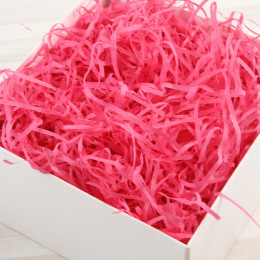 НАПОЛНИТЕЛЬ бумажный 50г Ярко-розовый гладкий