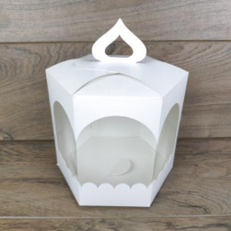 Коробка Кулич Большой премиум белый