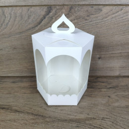 Коробка Кулич Малый премиум белый