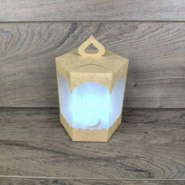 Коробка Кулич Малый крафт