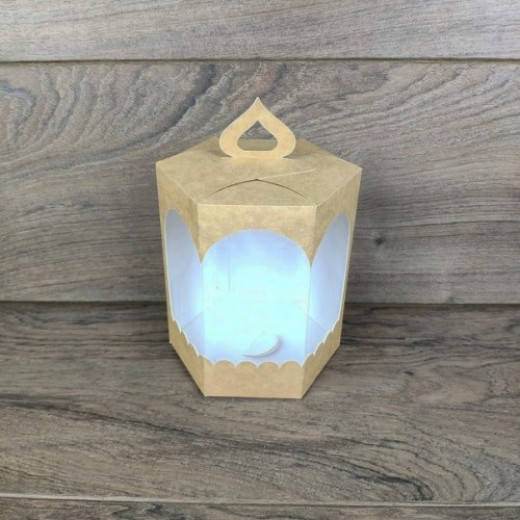 Коробка Кулич Малый крафт