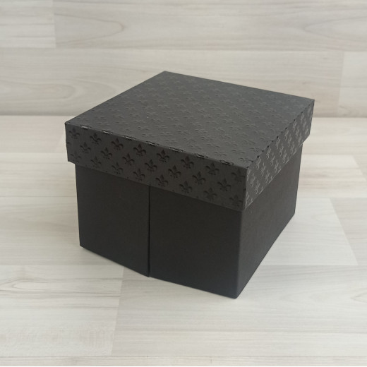 Коробка Мимас 1 черно-бежевый