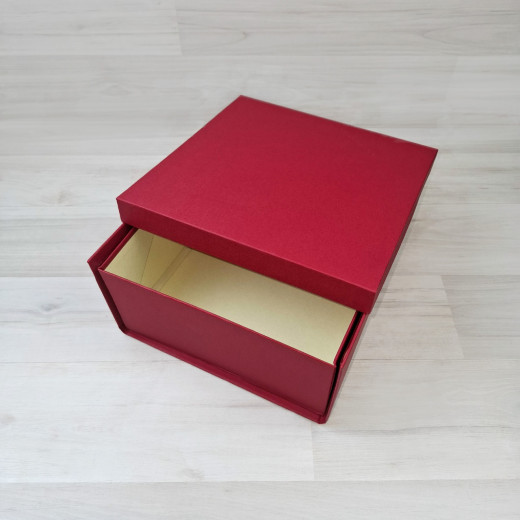 Коробка Мимас 4 красно-бежевый