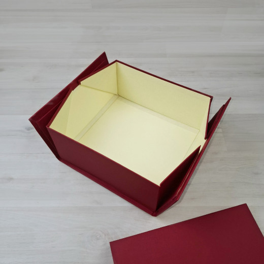 Коробка Мимас 4 красно-бежевый