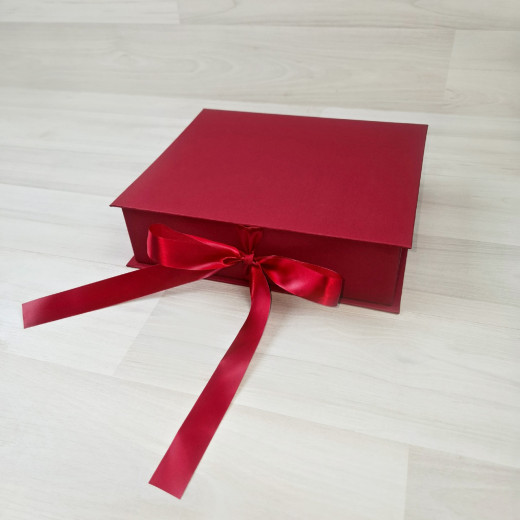 Коробка Мимас 6 красно-бежевый