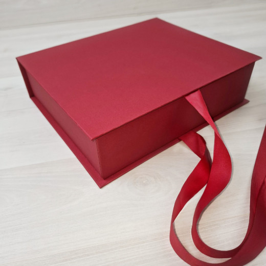 Коробка Мимас 6 красно-бежевый