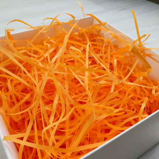 НАПОЛНИТЕЛЬ бумажный 50г оранжевый гладкий