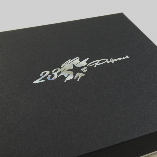 Коробка Паллена 16 черный с тиснением 