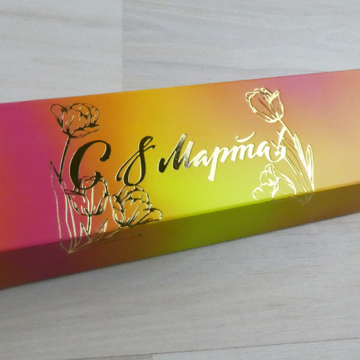 Коробка Этне 5 шубер коллекция Иллюзия с тиснением 