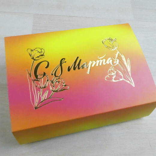 Коробка Этне 6 шубер коллекция Иллюзия с тиснением 