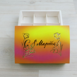 Коробка Этне 6 шубер коллекция Иллюзия с тиснением 