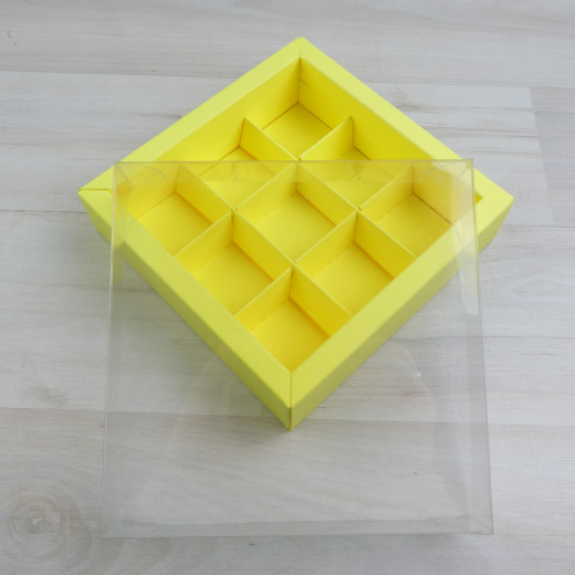 Коробка Дафнис 9 конфет, лимонный Оберон