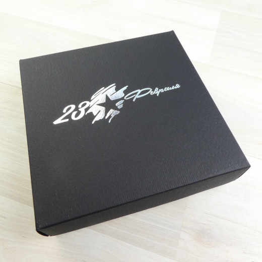 Коробка Паллена 9 черный с тиснением 