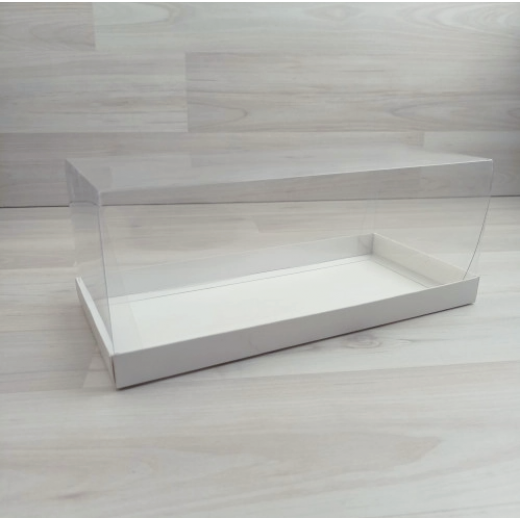 Коробка Титус 4 (255х120х100мм) белый прозрачная крышка