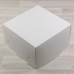 Коробка Торт белый крышка белый