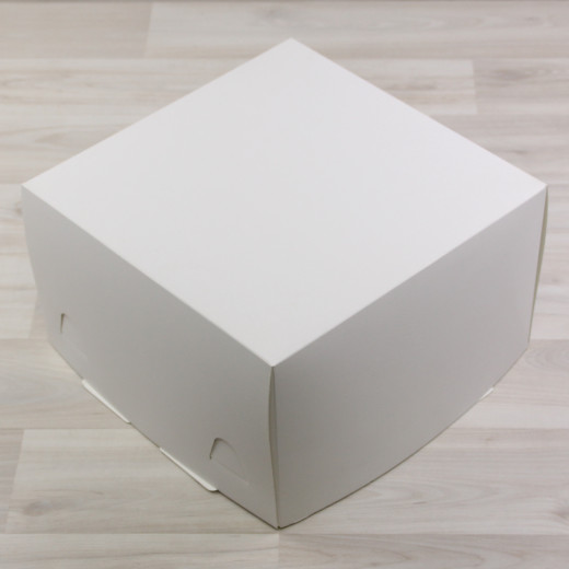 Коробка Торт белый крышка белый